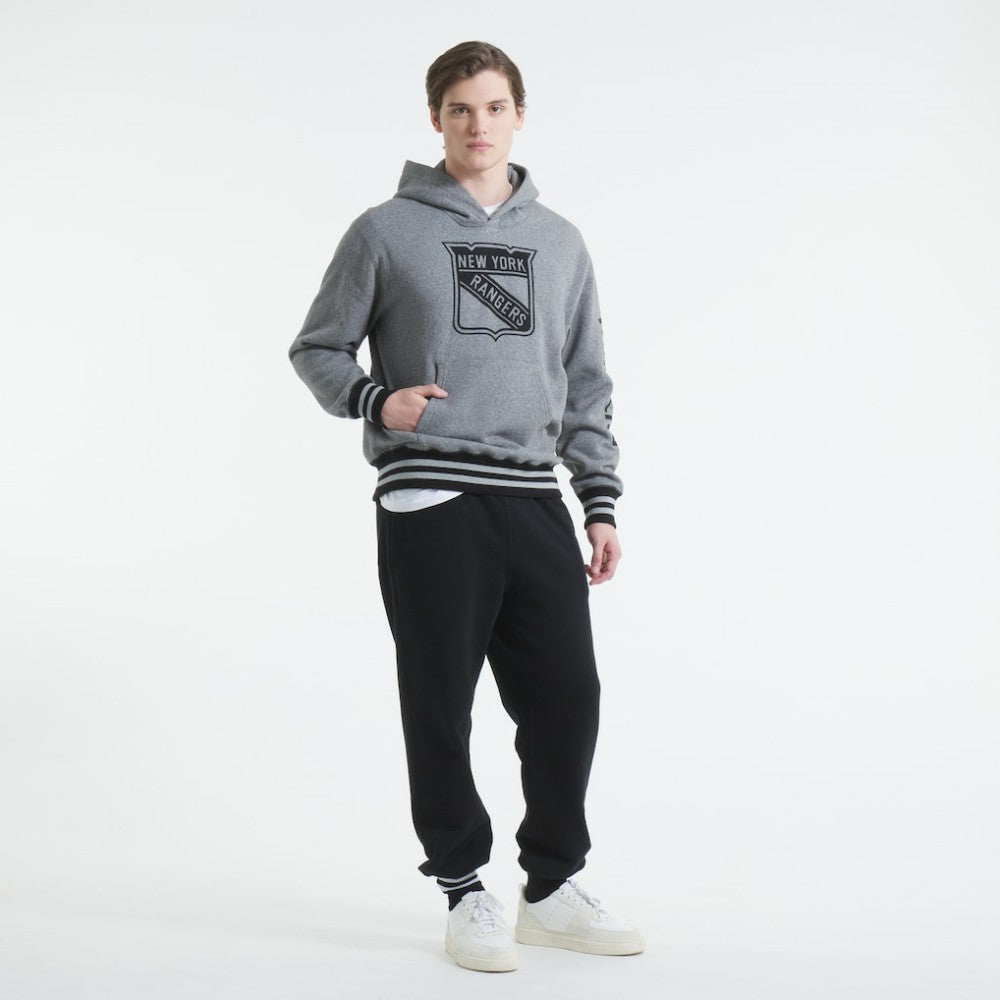 NHL Dark Heather Gray New York Rangers Todd Snyder by Fanatics Relaxed Canadian Fleece Hoodie