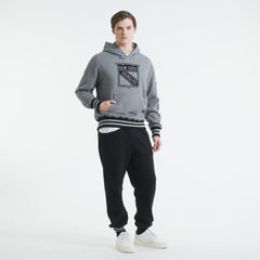 NHL Dark Heather Gray New York Rangers Todd Snyder by Fanatics Relaxed Canadian Fleece Hoodie