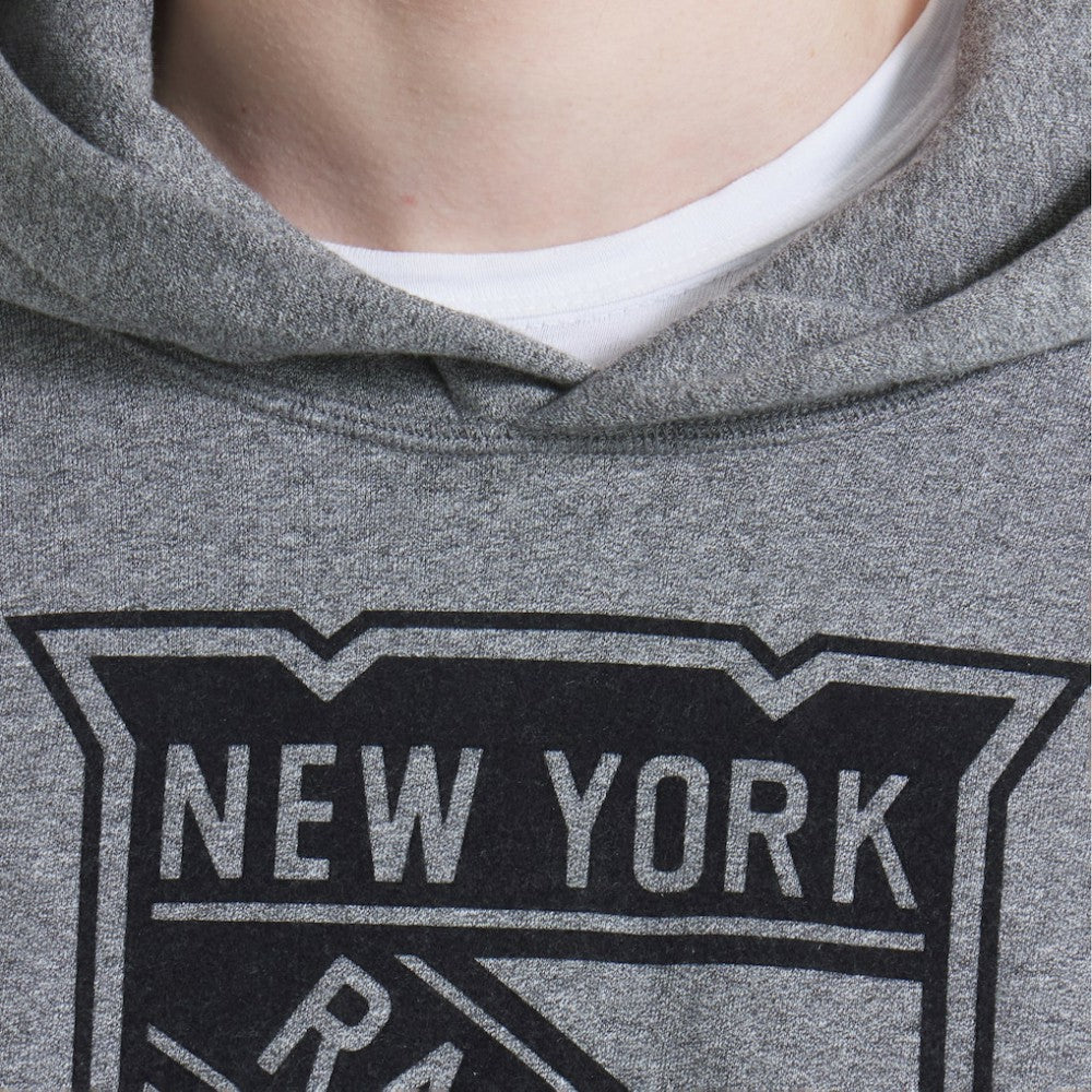 NHL Dark Heather Gray New York Rangers Todd Snyder by Fanatics Relaxed Canadian Fleece Hoodie