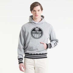 NHL Athletic Heather Gray Edmonton Oilers Todd Snyder by Fanatics Relaxed Canadian Fleece Hoodie