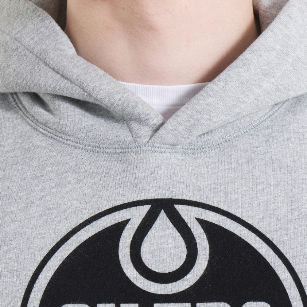 NHL Athletic Heather Gray Edmonton Oilers Todd Snyder by Fanatics Relaxed Canadian Fleece Hoodie
