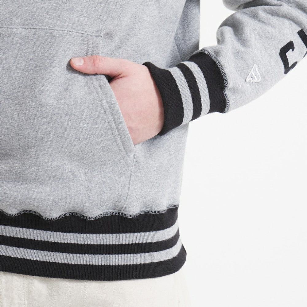 NHL Athletic Heather Gray Edmonton Oilers Todd Snyder by Fanatics Relaxed Canadian Fleece Hoodie