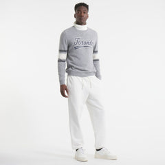 NHL Athletic Heather Gray Toronto Maple Leafs Todd Snyder by Fanatics Cashmere Crew Sweater