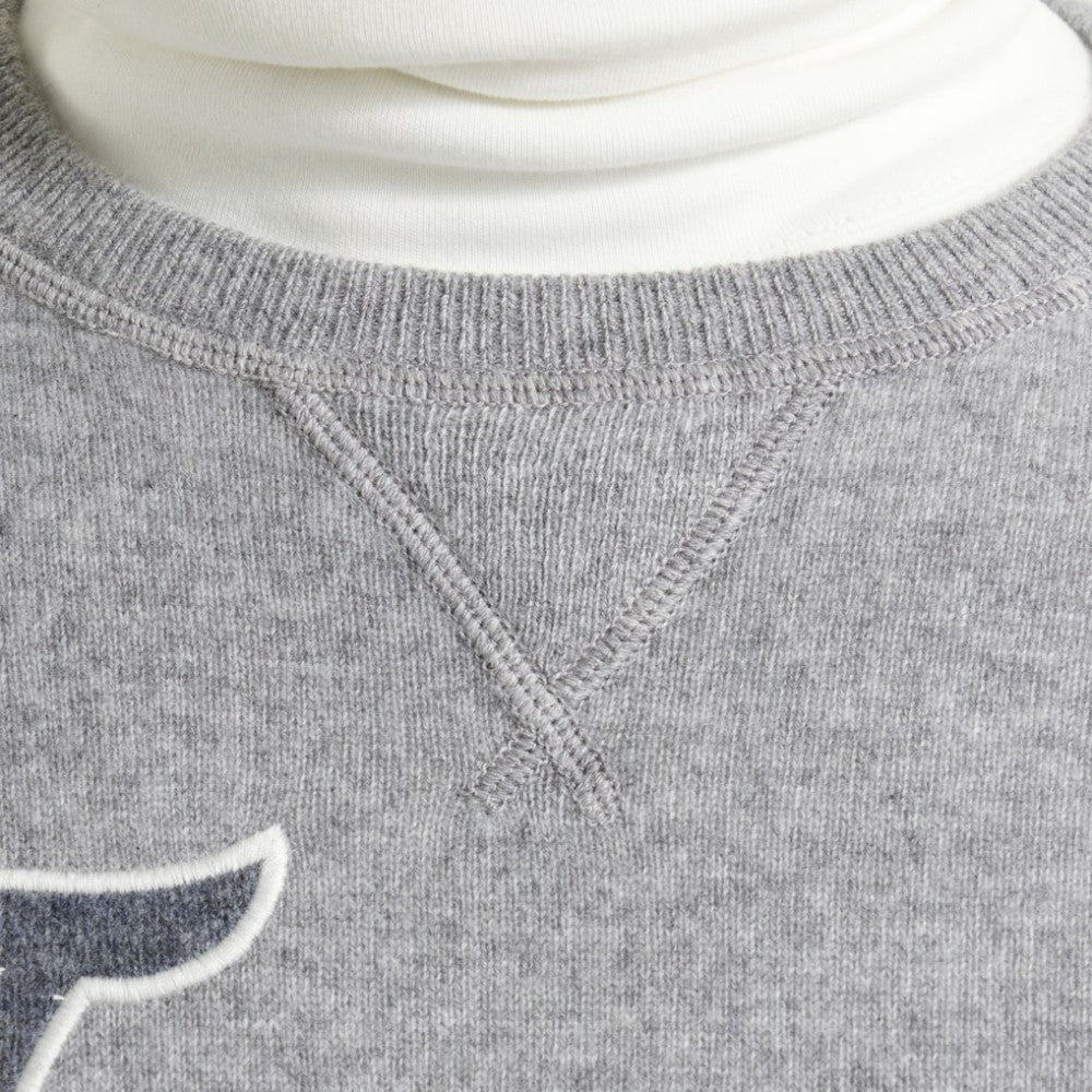 NHL Athletic Heather Gray Toronto Maple Leafs Todd Snyder by Fanatics Cashmere Crew Sweater