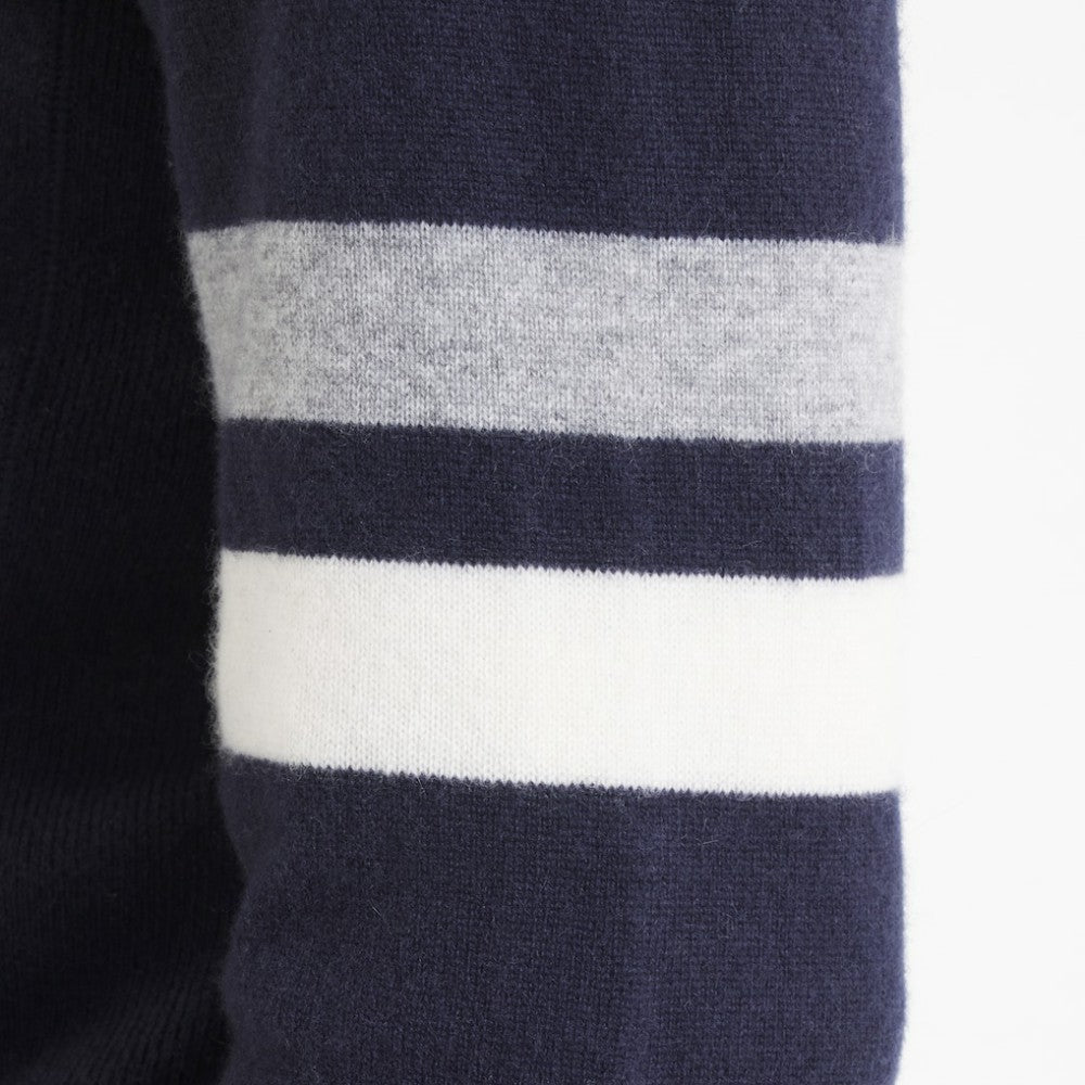 NHL Navy Edmonton Oilers Todd Snyder by Fanatics Cashmere Hooded Sweater