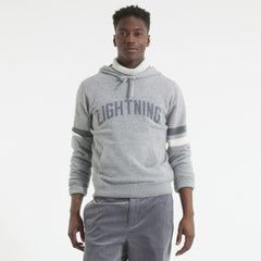 NHL Athletic Heather Gray Tampa Bay Lightning Todd Snyder by Fanatics Cashmere Hooded Sweater