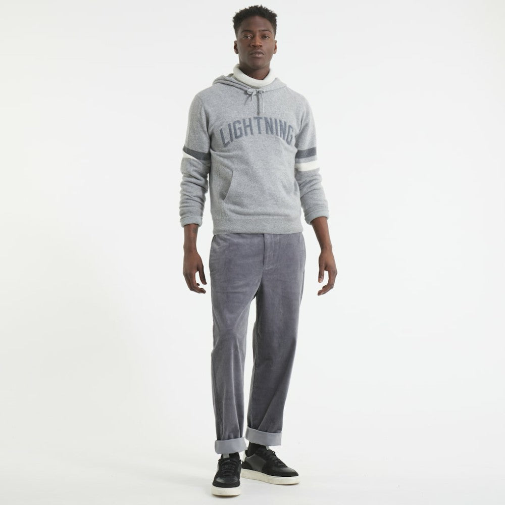 NHL Athletic Heather Gray Tampa Bay Lightning Todd Snyder by Fanatics Cashmere Hooded Sweater