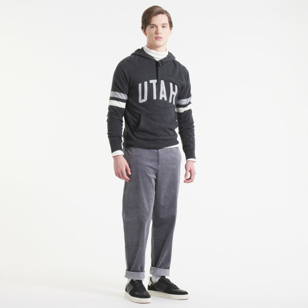 NHL Heather Black Utah Mammoth Todd Snyder by Fanatics Cashmere Hooded Sweater