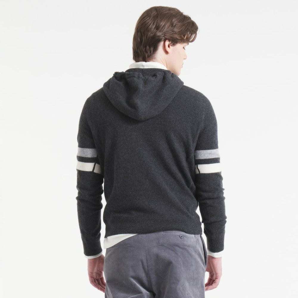 NHL Heather Black Utah Mammoth Todd Snyder by Fanatics Cashmere Hooded Sweater