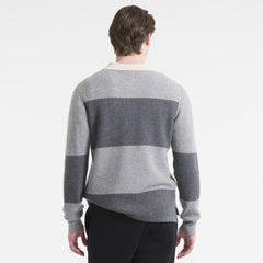NHL Athletic Heather Gray New York Rangers Todd Snyder by Fanatics Cashmere Rugby Sweater