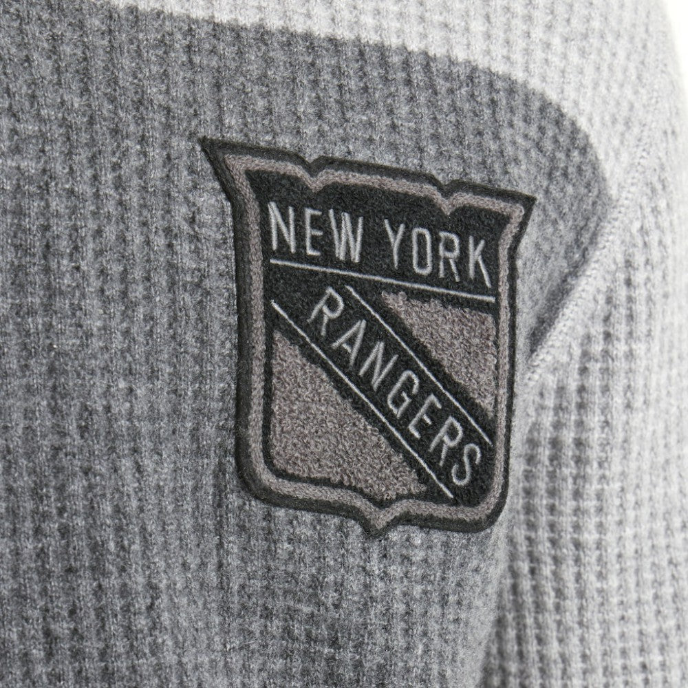 NHL Athletic Heather Gray New York Rangers Todd Snyder by Fanatics Cashmere Rugby Sweater