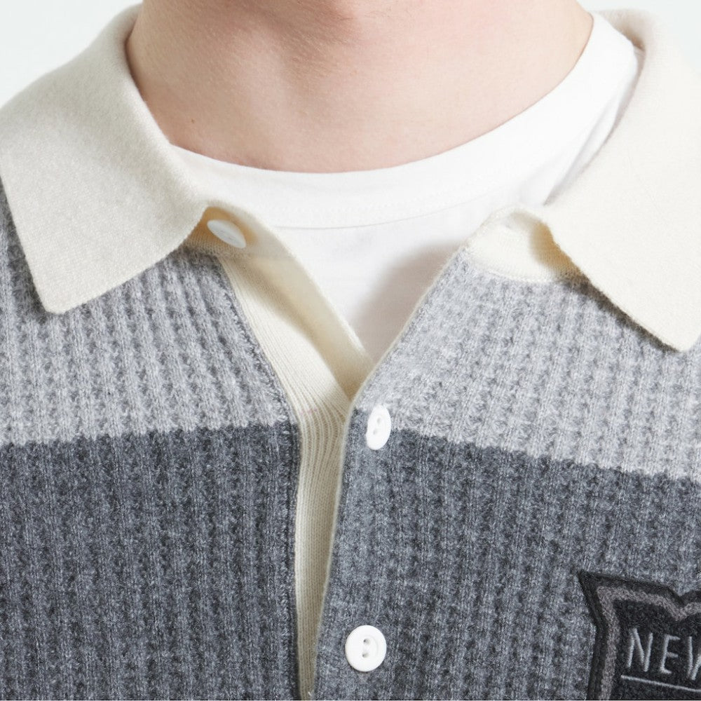 NHL Athletic Heather Gray New York Rangers Todd Snyder by Fanatics Cashmere Rugby Sweater