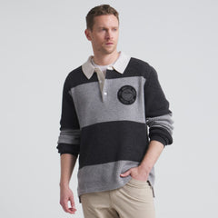 NHL Athletic Heather Gray Los Angeles Kings Todd Snyder by Fanatics Cashmere Rugby Sweater