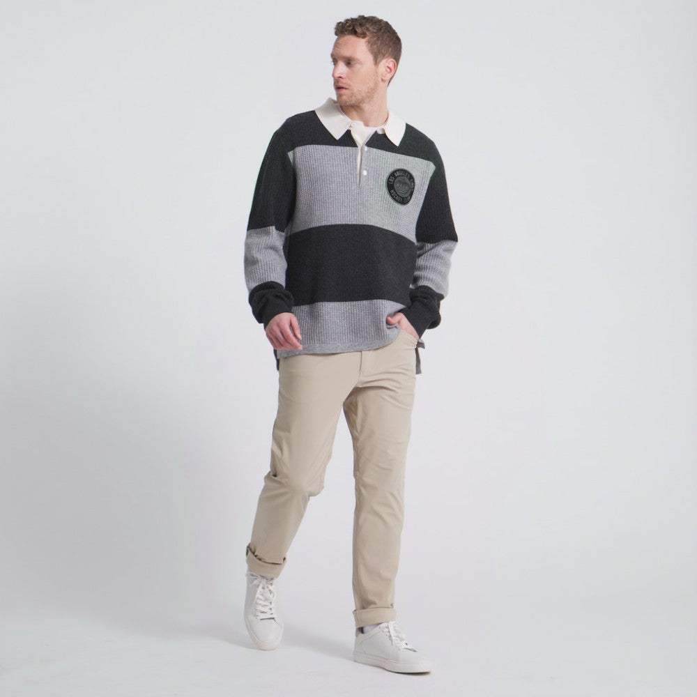 NHL Athletic Heather Gray Los Angeles Kings Todd Snyder by Fanatics Cashmere Rugby Sweater