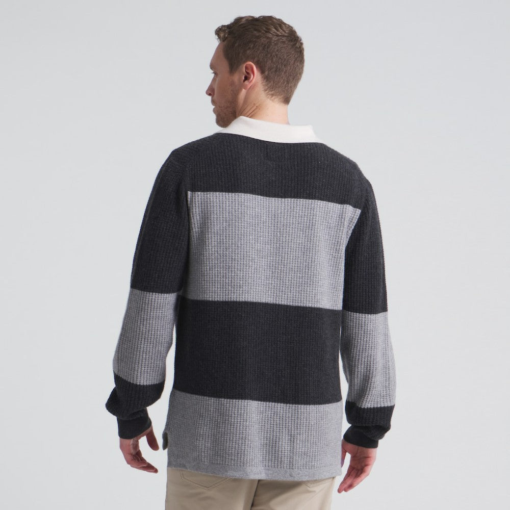 NHL Athletic Heather Gray Los Angeles Kings Todd Snyder by Fanatics Cashmere Rugby Sweater
