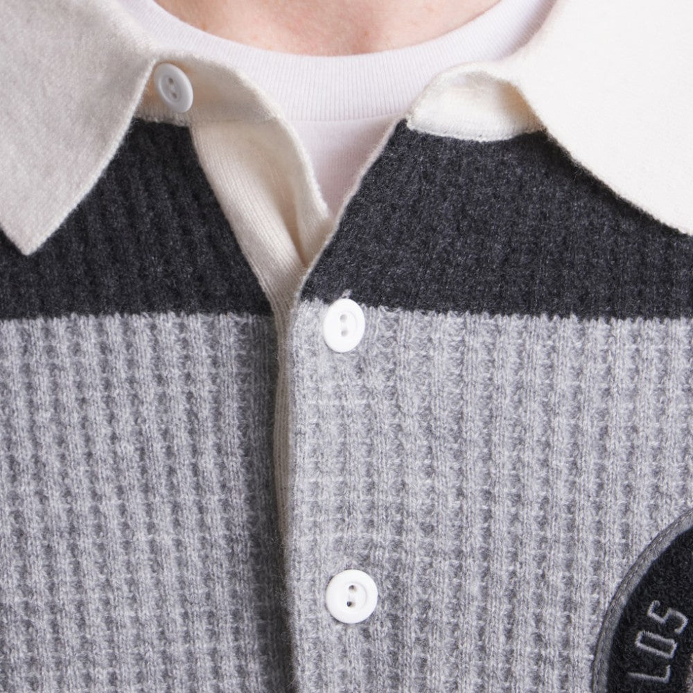 NHL Athletic Heather Gray Los Angeles Kings Todd Snyder by Fanatics Cashmere Rugby Sweater