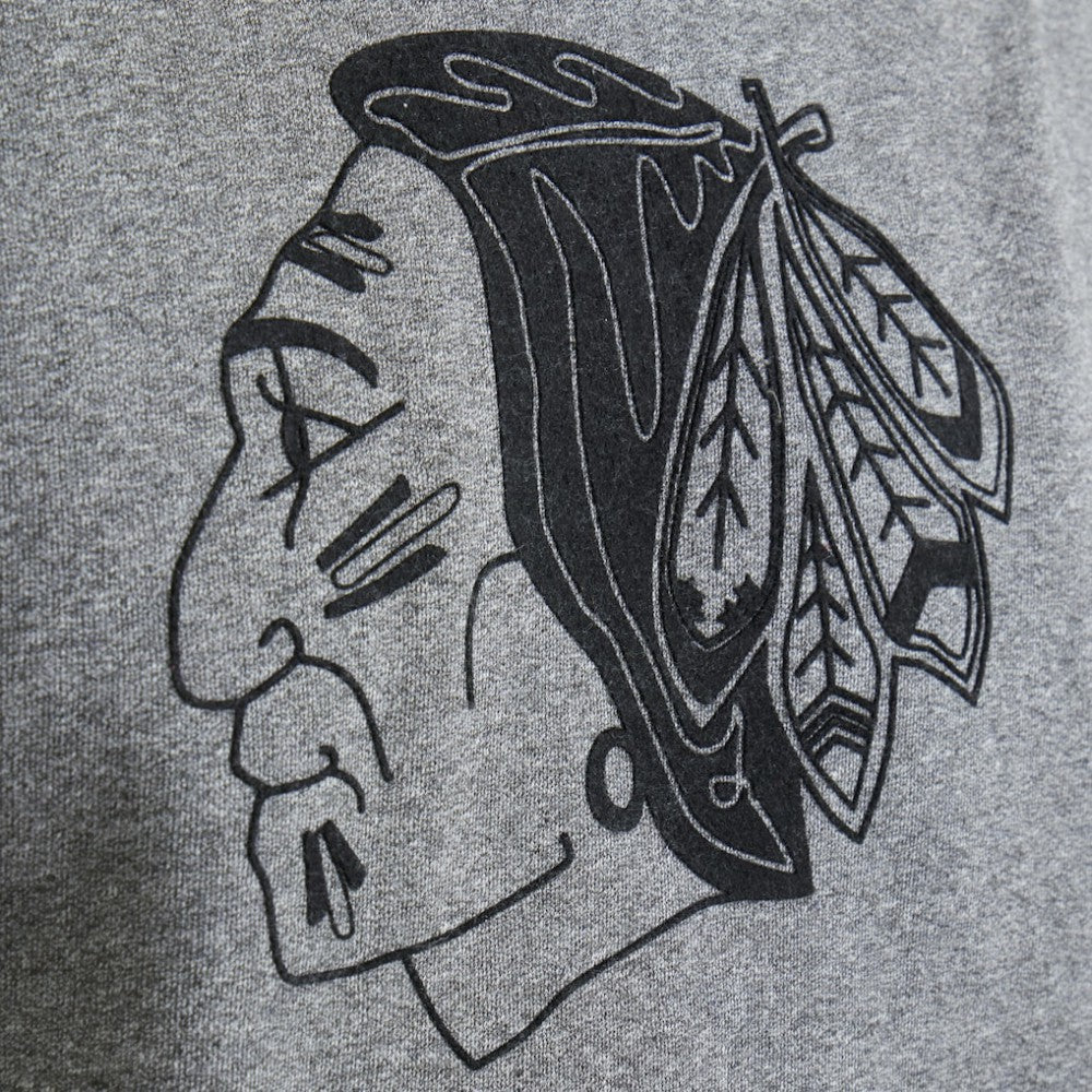 NHL Dark Heather Gray Chicago Blackhawks Todd Snyder by Fanatics Relaxed Canadian Fleece Turtleneck