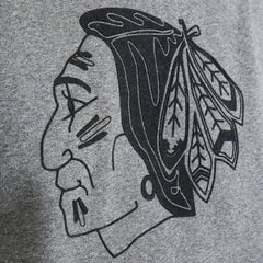 NHL Dark Heather Gray Chicago Blackhawks Todd Snyder by Fanatics Relaxed Canadian Fleece Turtleneck