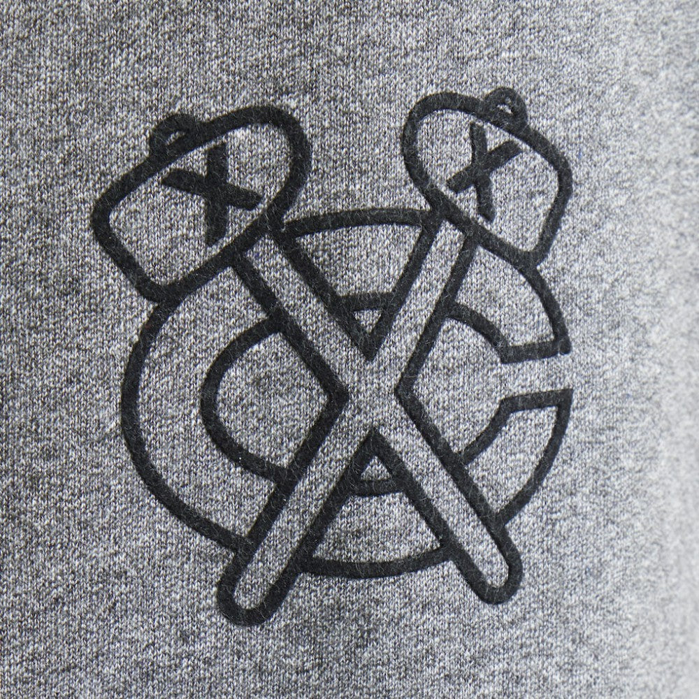 NHL Dark Heather Gray Chicago Blackhawks Todd Snyder by Fanatics Relaxed Canadian Fleece Turtleneck