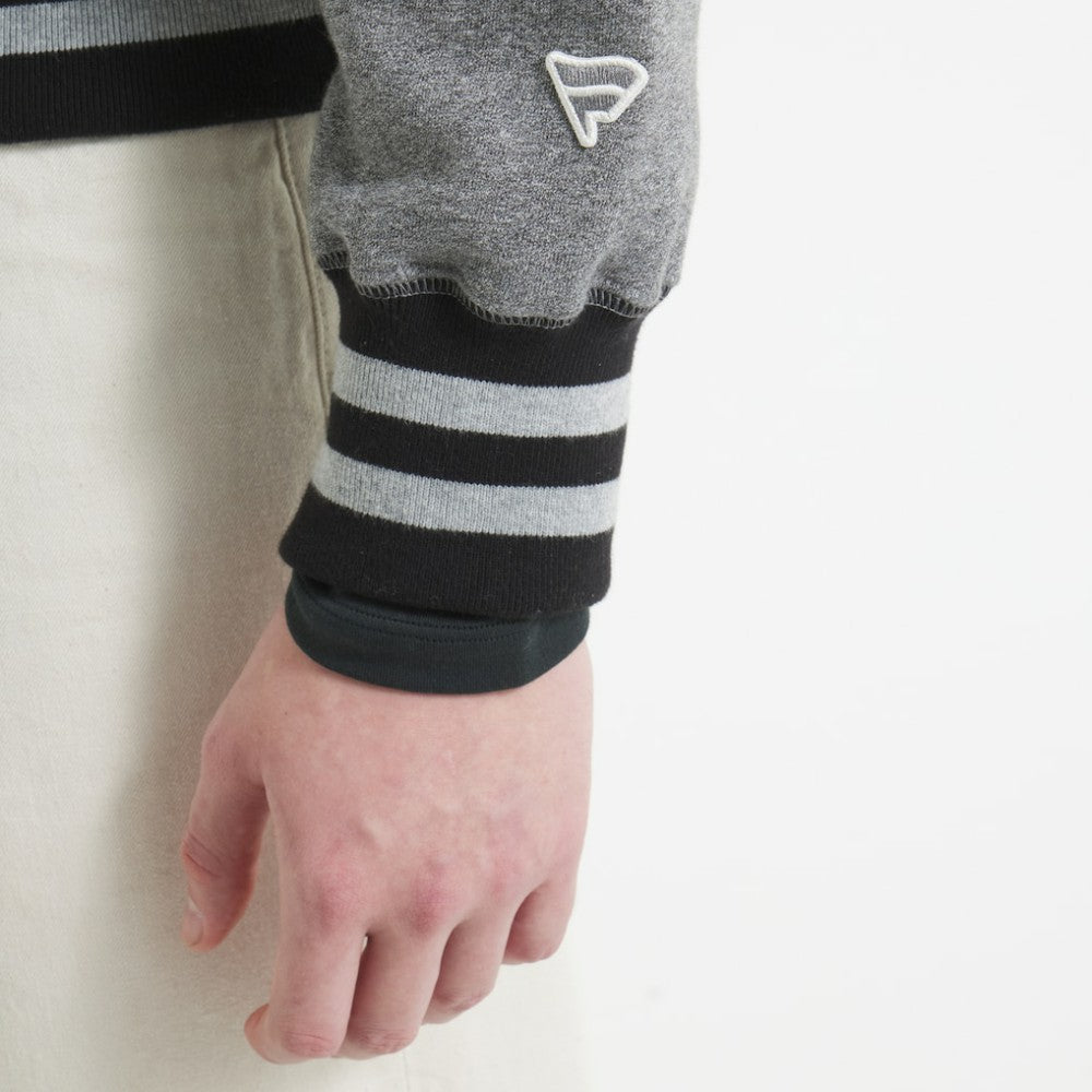 NHL Dark Heather Gray Chicago Blackhawks Todd Snyder by Fanatics Relaxed Canadian Fleece Turtleneck