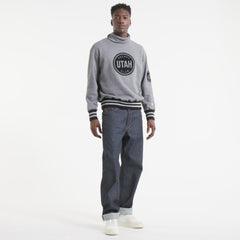 NHL Dark Heather Gray Utah Mammoth Todd Snyder by Fanatics Relaxed Canadian Fleece Turtleneck
