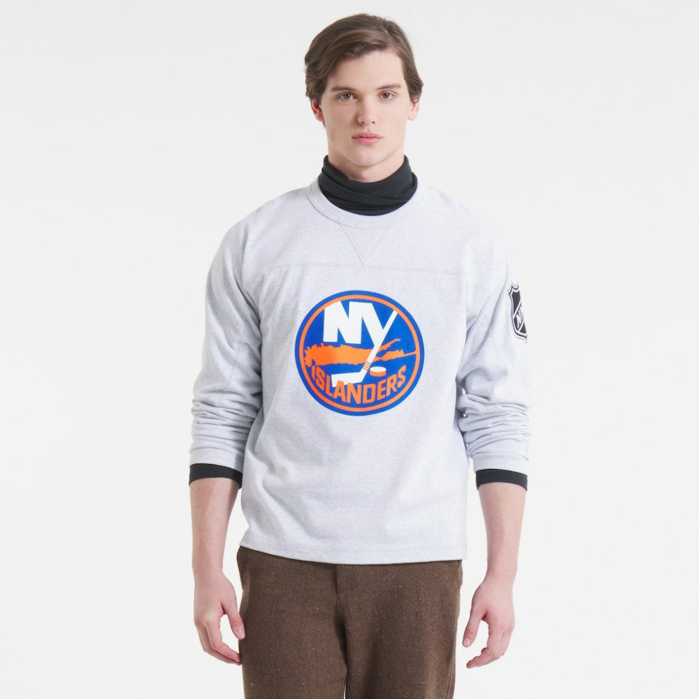 NHL Heather Gray New York Islanders Todd Snyder by Fanatics Heavyweight Football Jersey