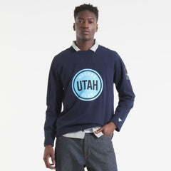 NHL Navy Utah Mammoth Todd Snyder by Fanatics Heavyweight Football Jersey