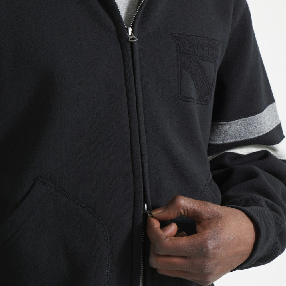 NHL Black New York Rangers Todd Snyder by Fanatics Full-Zip Fleece