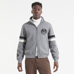 NHL Dark Heather Gray Edmonton Oilers Todd Snyder by Fanatics Full-Zip Fleece