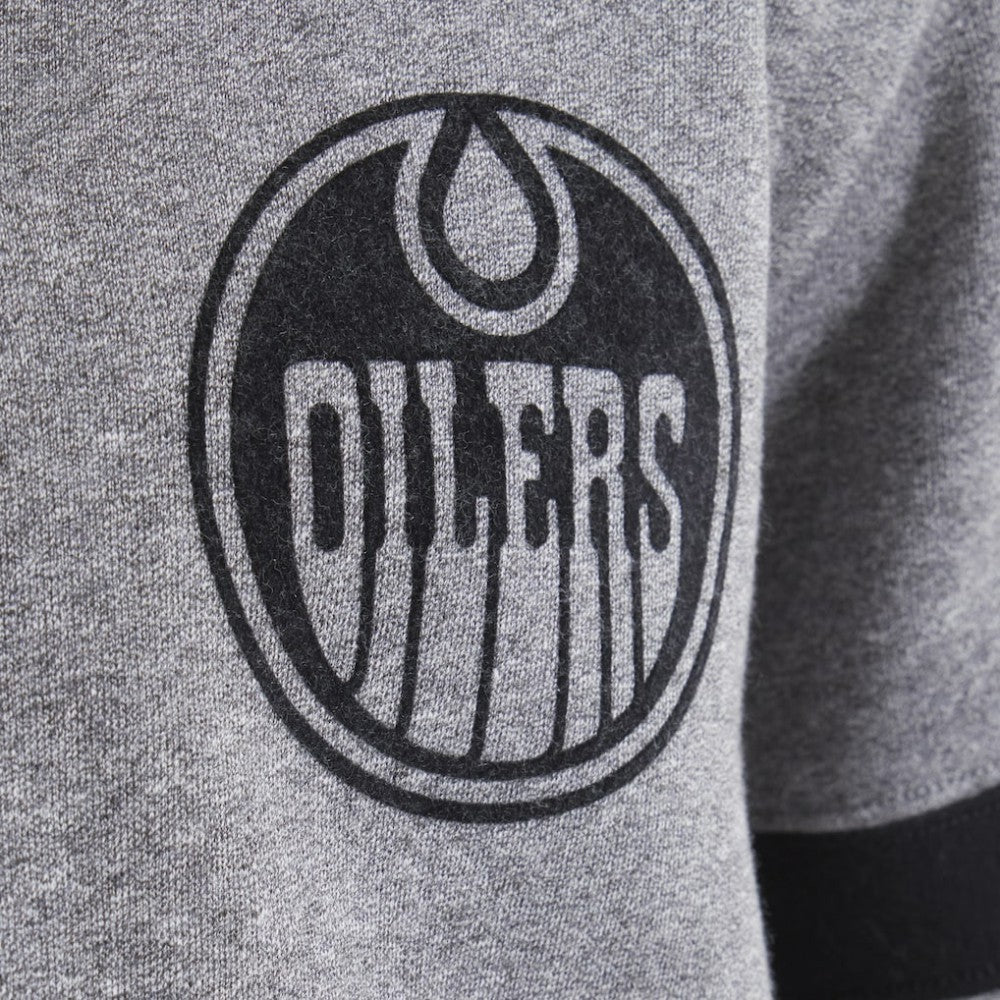NHL Dark Heather Gray Edmonton Oilers Todd Snyder by Fanatics Full-Zip Fleece