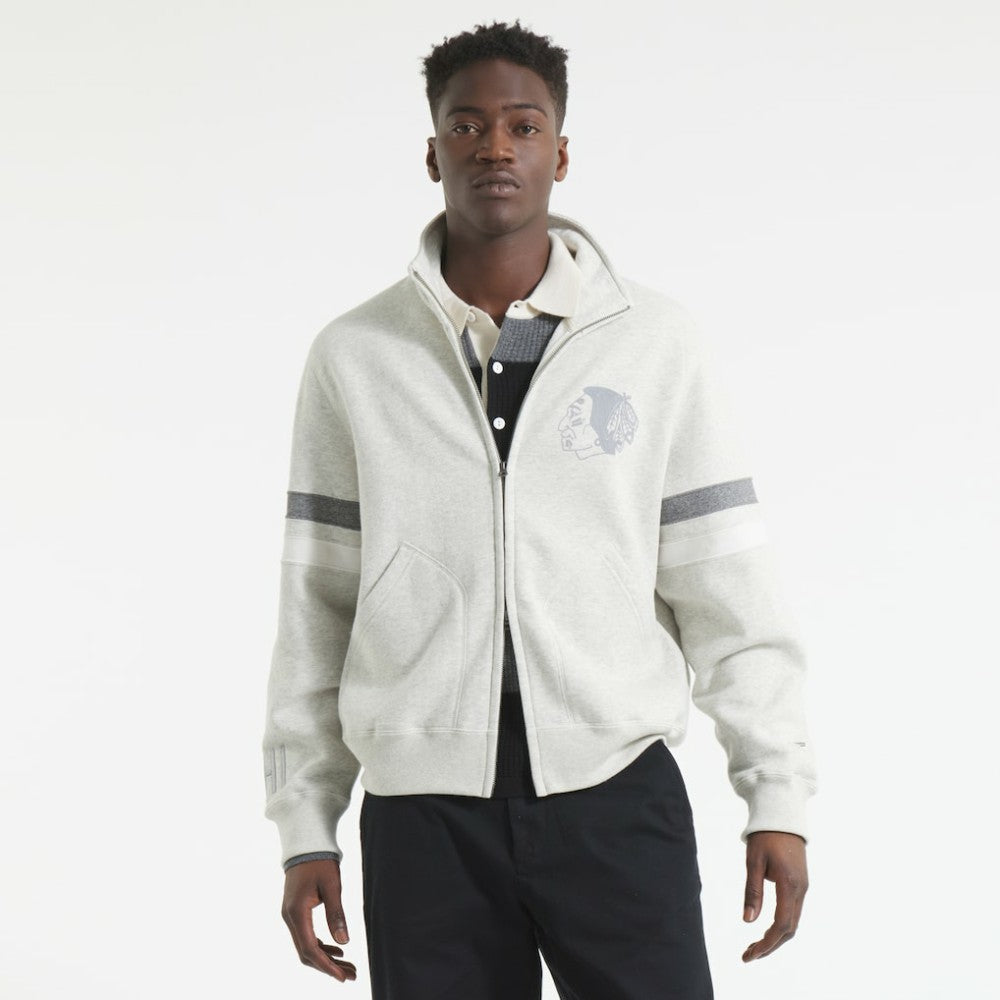 NHL Heather Gray Chicago Blackhawks Todd Snyder by Fanatics Full-Zip Fleece