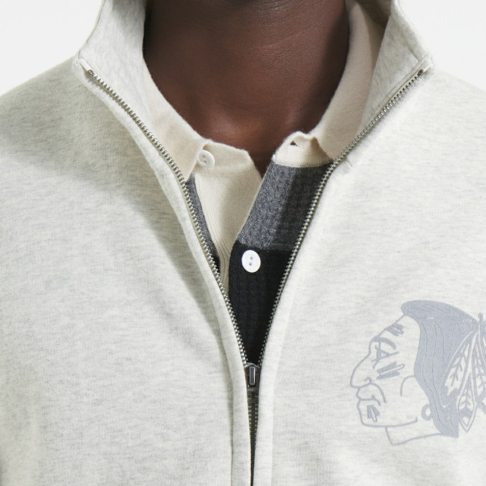 NHL Heather Gray Chicago Blackhawks Todd Snyder by Fanatics Full-Zip Fleece