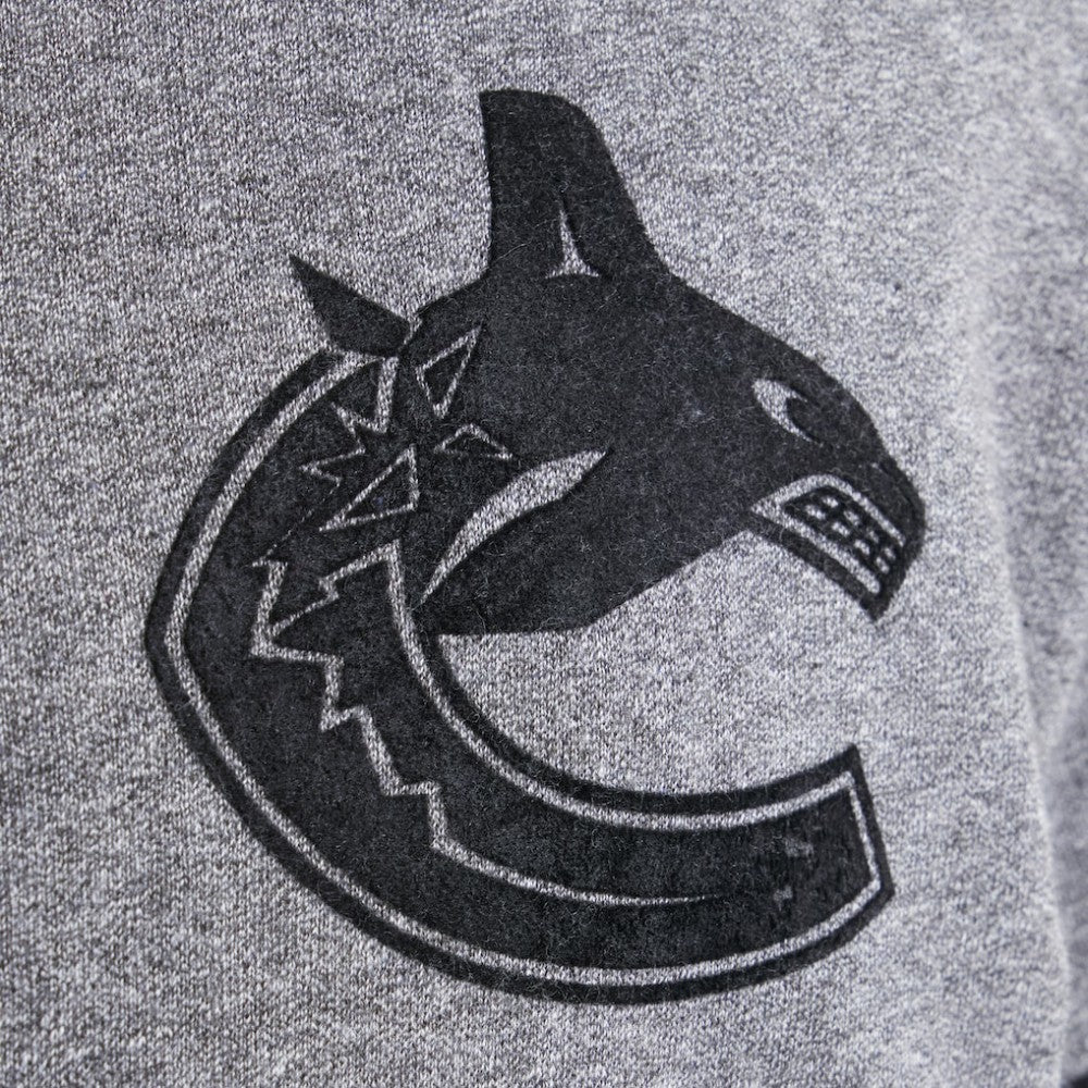 NHL Dark Heather Gray Vancouver Canucks Todd Snyder by Fanatics Full-Zip Fleece
