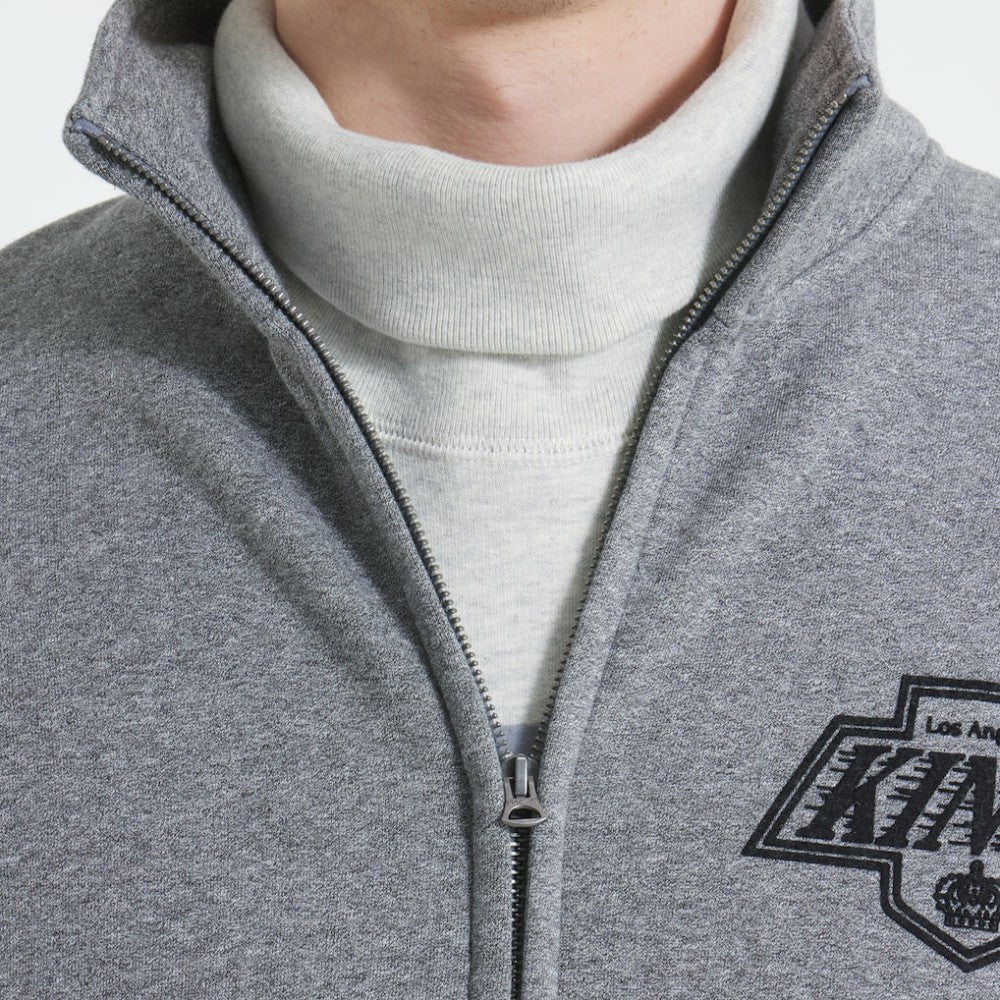 NHL Dark Heather Gray Los Angeles Kings Todd Snyder by Fanatics Full-Zip Fleece
