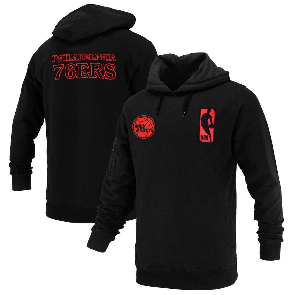 NBA Philadelphia 76ers FISLL Unisex Logoman Shadow Collection Pullover Hoodie