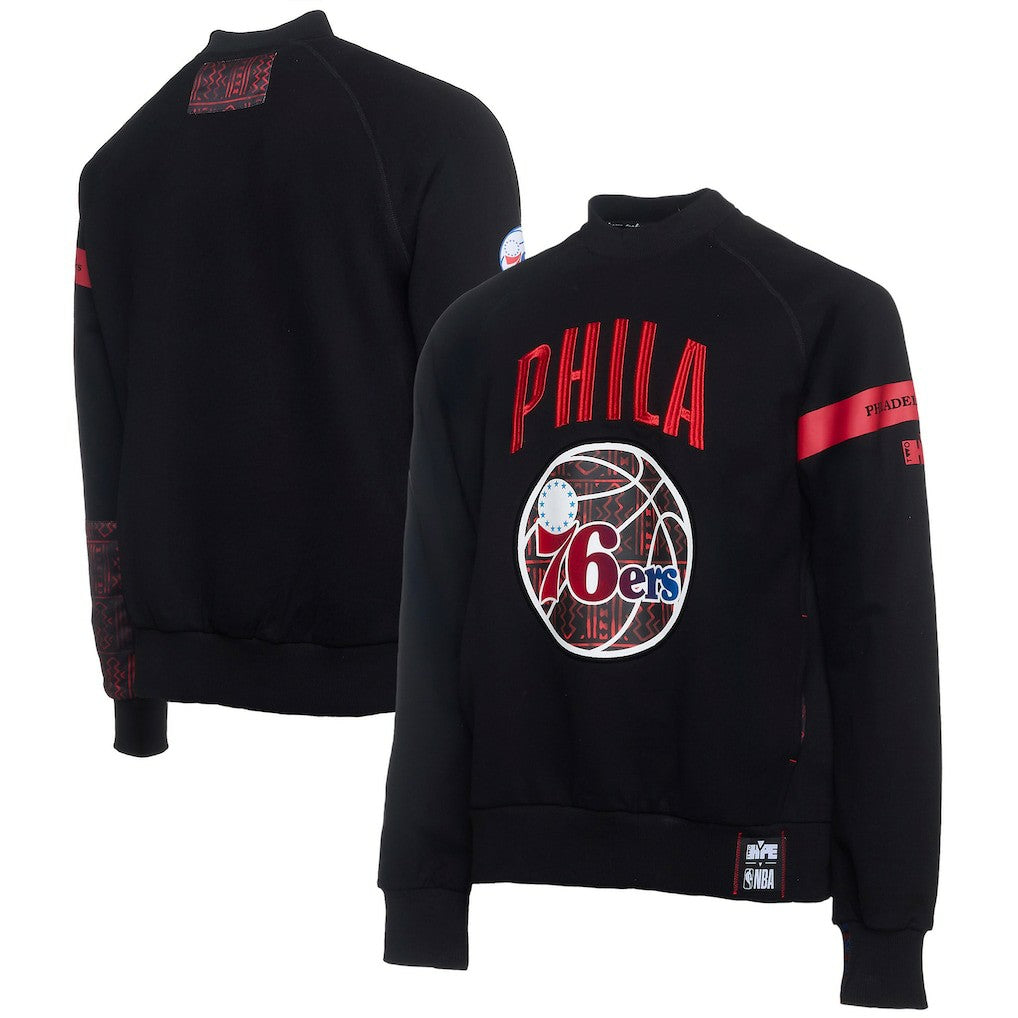NBA Philadelphia 76ers NBA x Two Hype Culture & Hoops Collection Premium Pullover Sweatshirt - Black discount