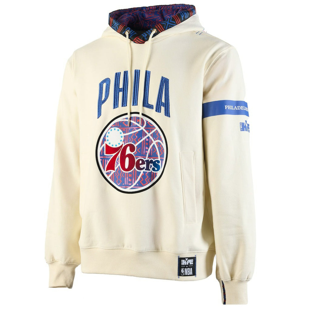 NBA Philadelphia 76ers NBA x Two Hype Culture & Hoops Collection Premium Pullover Hoodie - Cream sale