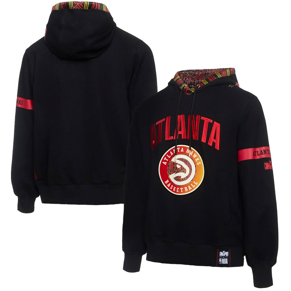 NBA Atlanta Hawks NBA x Two Hype Culture & Hoops Collection Premium Pullover Hoodie - Black shop