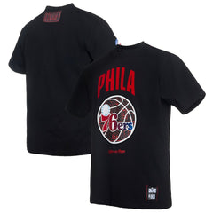 NBA Philadelphia 76ers NBA x Two Hype Culture & Hoops Collection Premium T-Shirt - Black shop