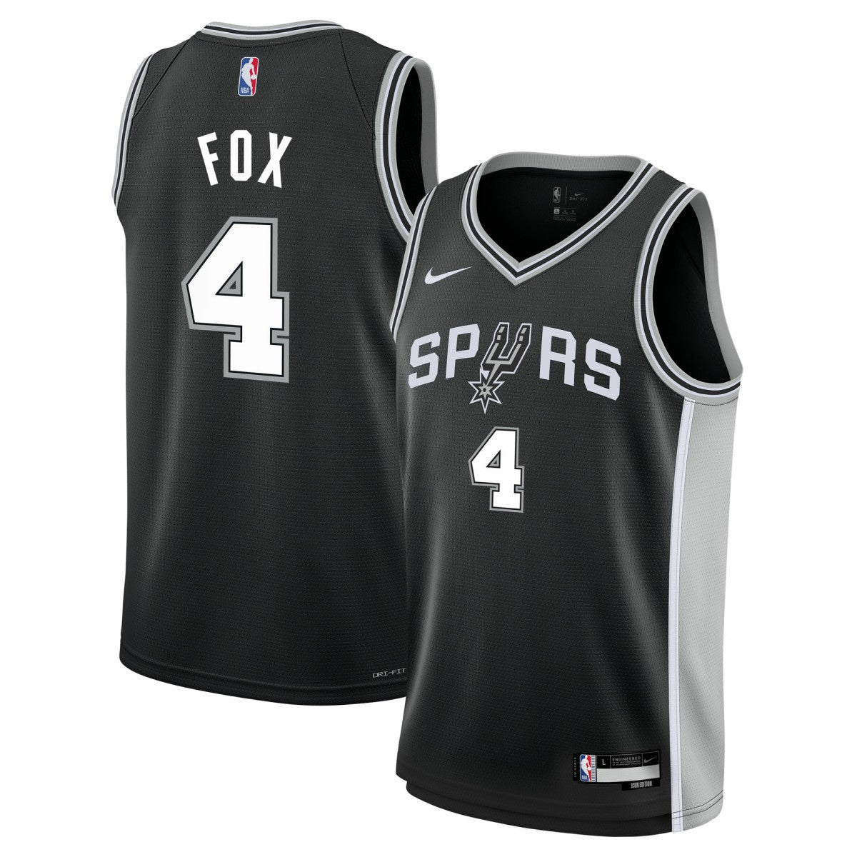 NBA De'Aaron Fox San Antonio Spurs Youth Swingman Jersey