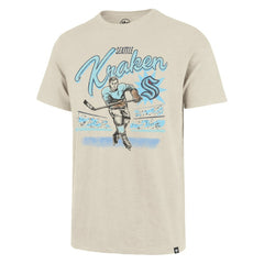 NHL Natural Seattle Kraken '47 Hockey Player Golden Age Scrum T-Shirt