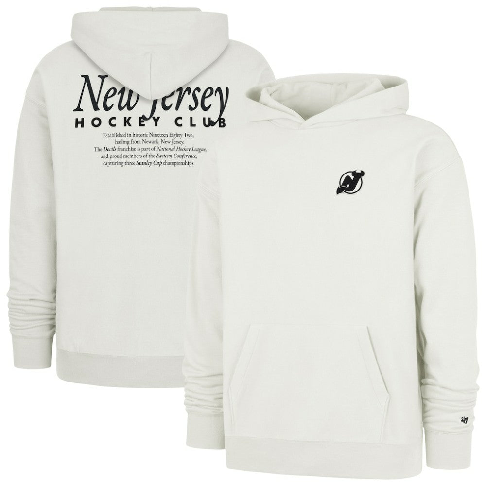 NHL Natural New Jersey Devils '47  Foundation Pullover Hoodie
