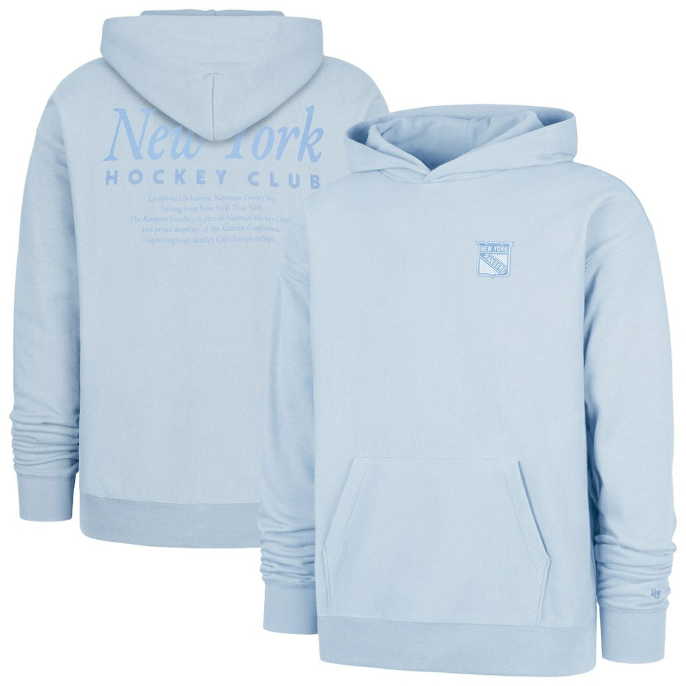NHL Light Blue New York Rangers '47  Foundation Pullover Hoodie