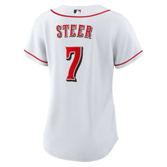 MLB Spencer Steer Cincinnati Reds Nike Women's Home Replica Jersey