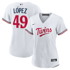 MLB Pablo Lopez Minnesota Twins Nike Women's Home Replica Jersey