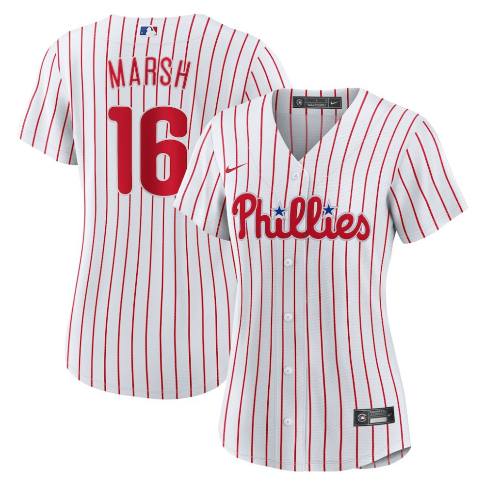 MLB Brandon Marsh Philadelphia Phillies Nike Women's Home Replica Jersey