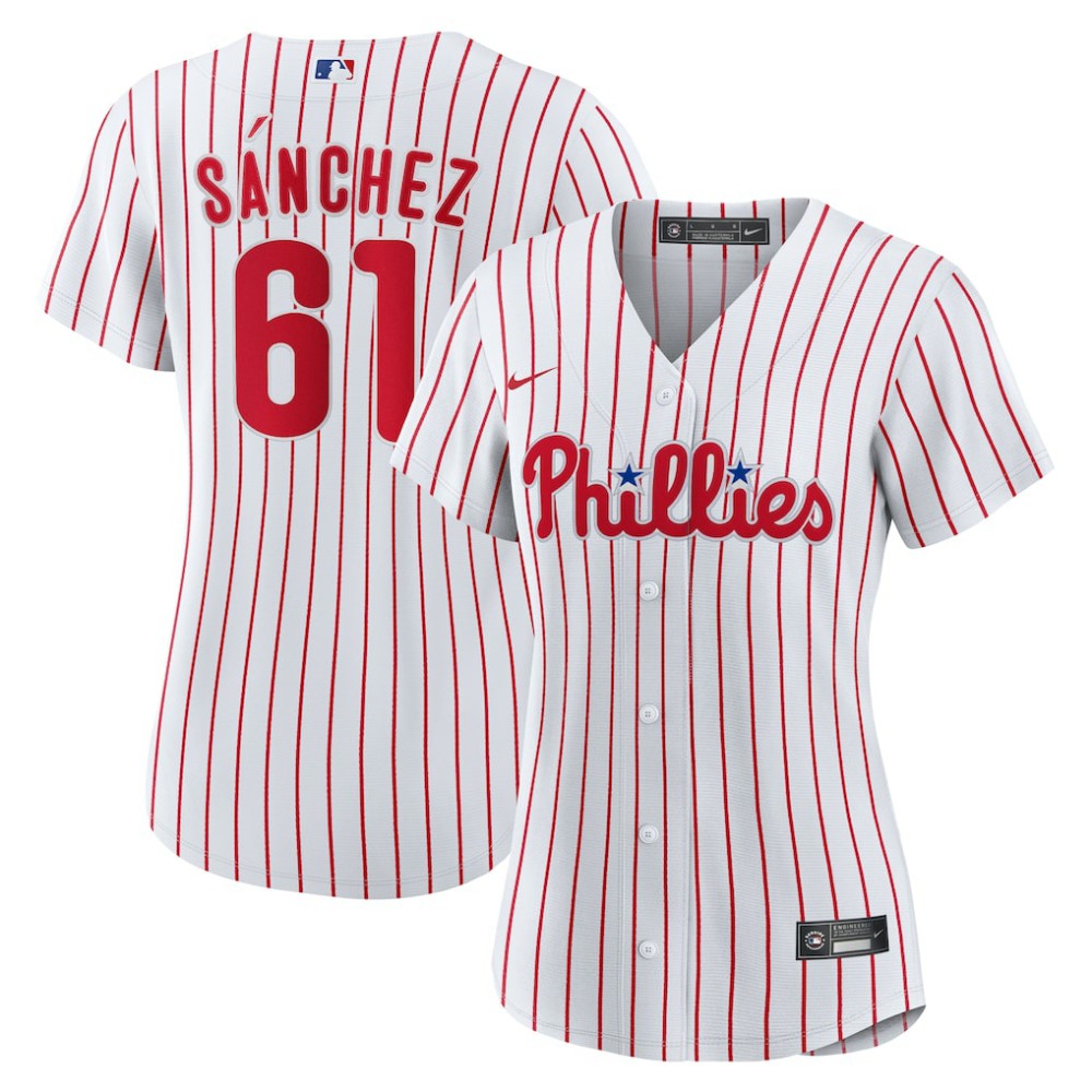 MLB Cristopher Sanchez Philadelphia Phillies Nike Women's Home Replica Jersey
