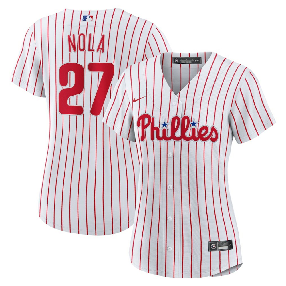 MLB Aaron Nola Philadelphia Phillies Nike Women's Home Replica Jersey