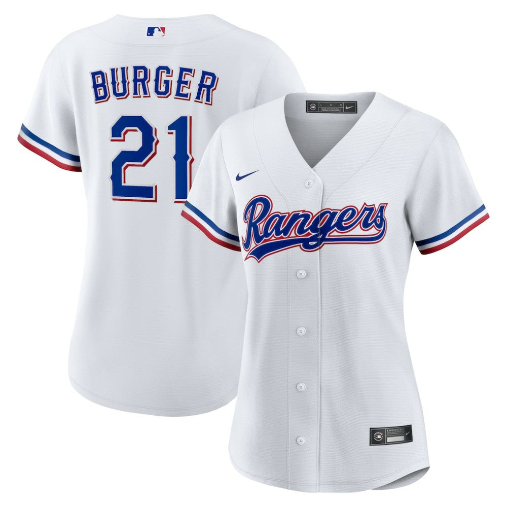 MLB Jake Burger Texas Rangers Nike Women's Home Replica Jersey