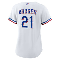 MLB Jake Burger Texas Rangers Nike Women's Home Replica Jersey